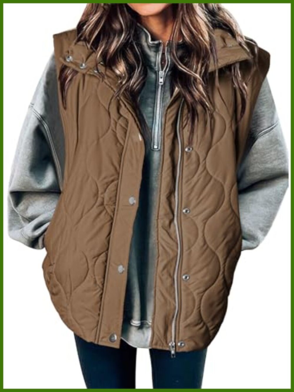 EVALESS Womens Lightweight Cropped Puffer Vest Quilted Sleeveless Jacket